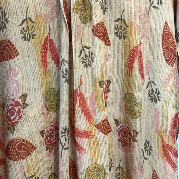 Zara Woman Bohemian Floral Mini Dress 3/4 Bell Sleeve Tunic Style Size M - Picture 7 of 14